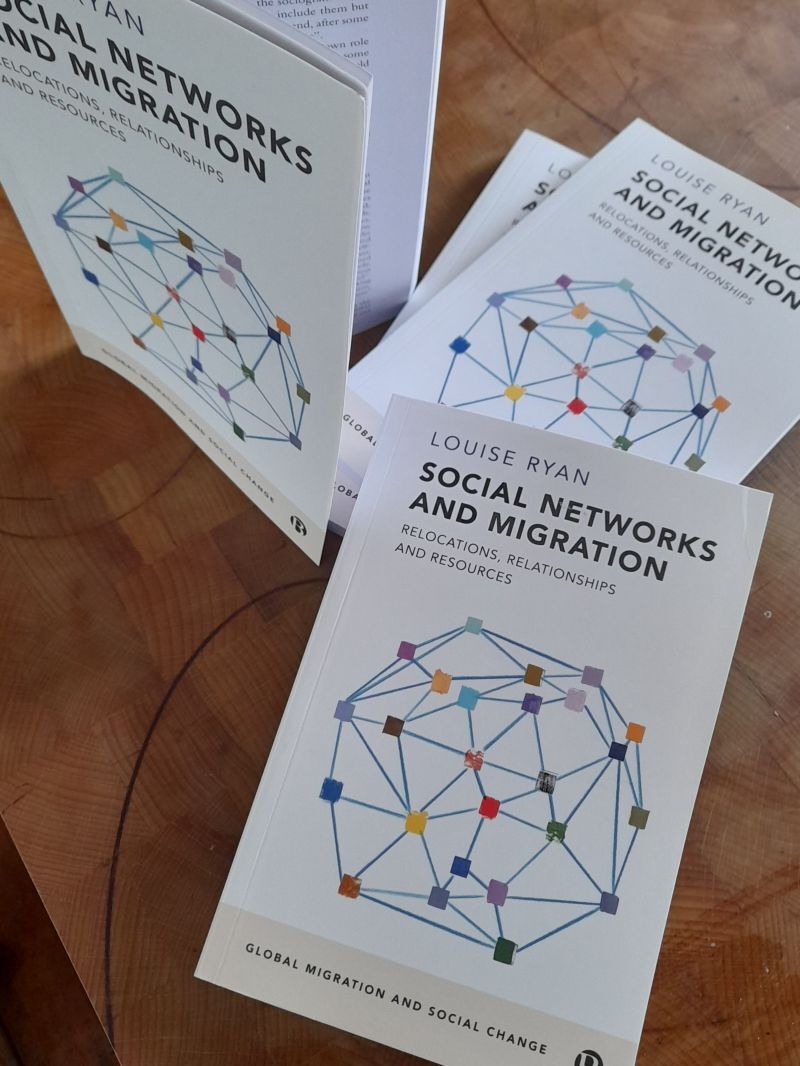 Cover of Prof. Ryan's book Social Networks and Migration