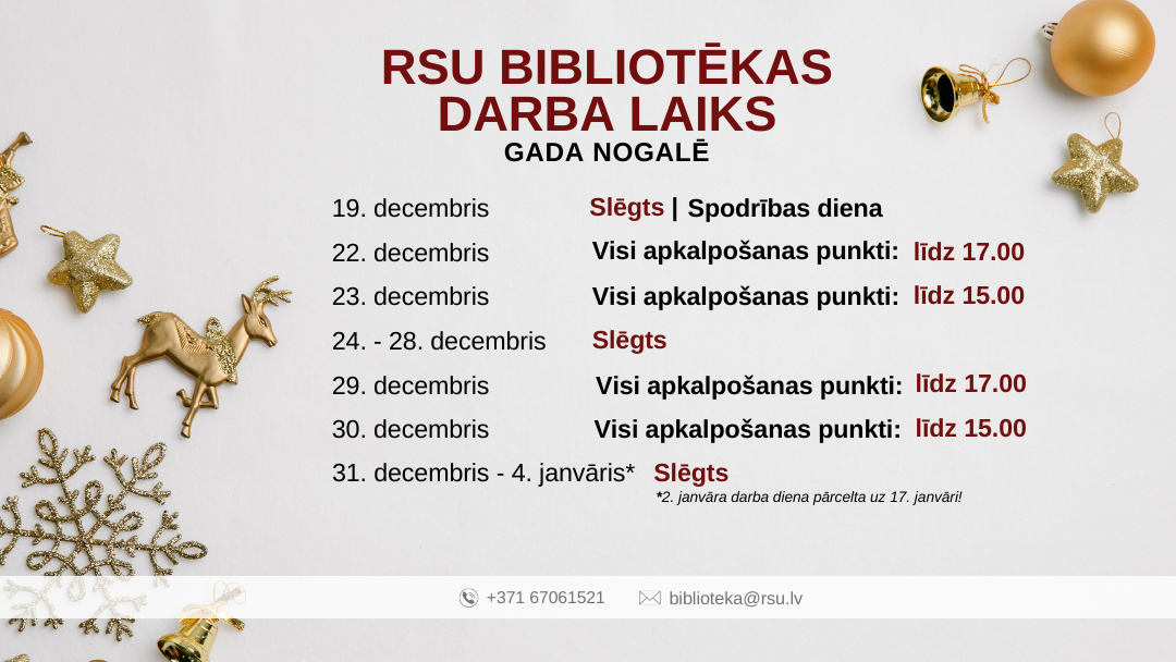 bibliotēkas darba laika izmaiņas