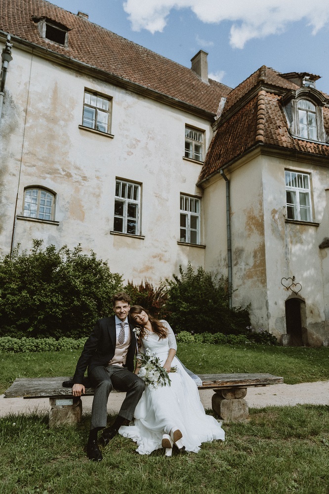 Max on his wedding day with wife Nora