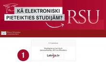 Kā elektroniski pieteikties studijām