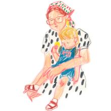 Elīna Brasliņa's drawing "Annija"